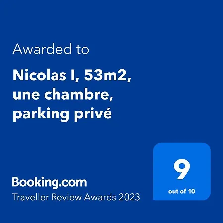 Nicolas I, 53m2, Chambre, Parking Prive Апартаменты